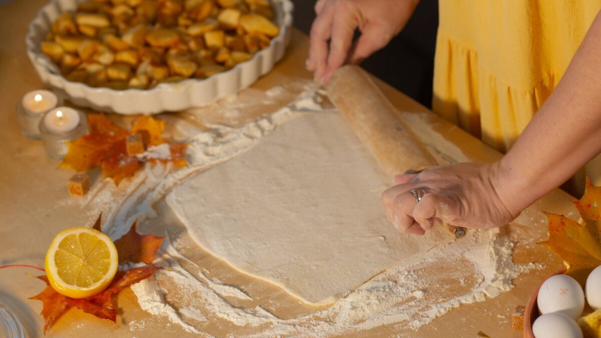 rolled pie dough