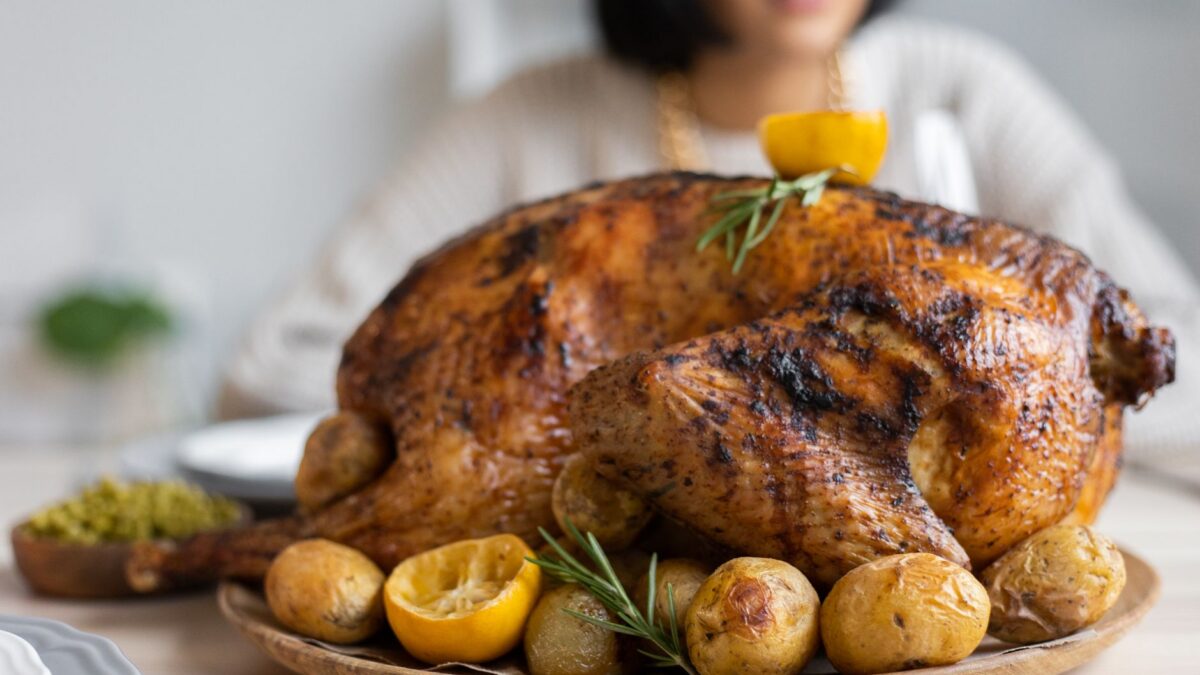 roast turkey platter